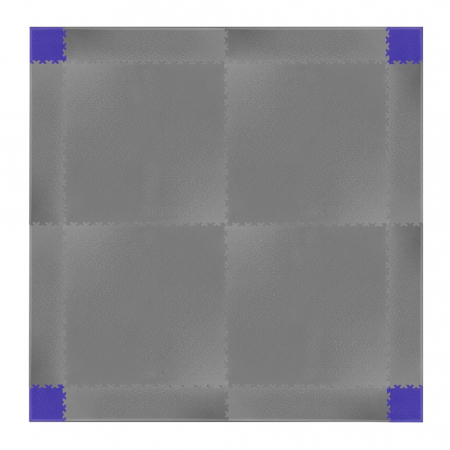 Colt covor de protectie puzzle inSPORTline Simple Albastru - 4 bucati [15]