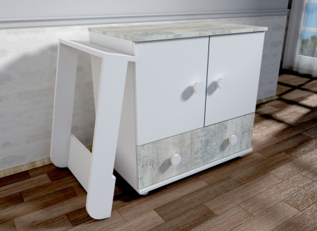 Comoda cu blat de infasat MyKids Happy Alb Ecru A428 [1]