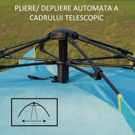 Cort Camping Nils NC7819 Shadow, Albastru [4]