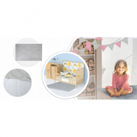 Cort de joaca pentru copii cu ghirlanda si 2 pernite Nukido 116 x 116 x 165 cm - Roz [5]