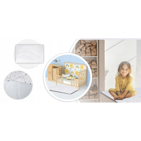 Cort de joaca pentru copii cu salteluta si 3 pernite Nukido 116 x 116 x 165 cm - Gri [5]