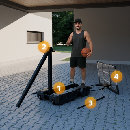 Cos baschet portabil pliabil inSPORTline Tifton [8]