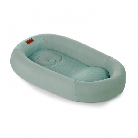 Perne copii si mamici - Cosulet confortabil pentru bebelusi Jane Joy Baby Nest Material respirabil 3D cu perna pentru prevenire plagiocefalie Botanic
