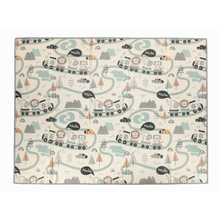 Covoras de joaca, FreeON, Magic Road, cu doua fete, Pliabil, Protectie impotriva loviturilor, 200 x 150 cm, cu Imprimeu pe ambele parti, 0 luni+, Multicolor [2]