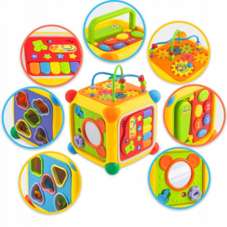 Cub educational cu blocuri, sunete si diverse activitati Ricokids RK-747 [1]