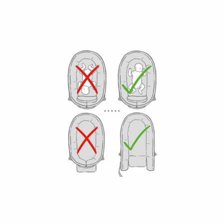 Cuib pentru bebelusi Drops Ocean Blue 80x40x10- Traeumeland [4]