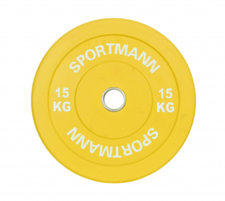 Bare - Discuri - Greutati - Disc Greutate Cauciuc SPORTMANN - 15 kg / 51 mm
