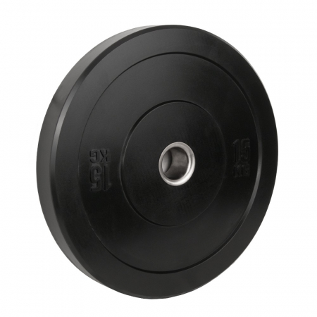 Disc Greutate Cauciuc SPORTMANN - 15 kg / 51 mm negru [1]