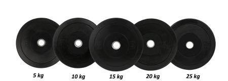 Disc Greutate Cauciuc SPORTMANN - 20 kg / 51 mm [3]