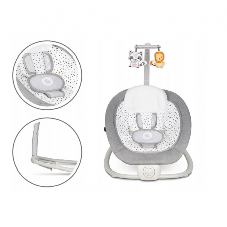 Fotoliu balansoar Lionelo cu vibratii Pascal Scandi 12 melodii linistitoare [4]