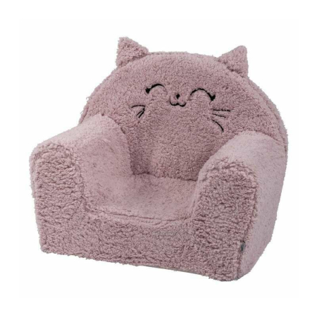 Fotolii copii - Fotoliu din burete, Bubaba, Cozy Kitty, Pentru copii, 9 luni-5 ani, Pink