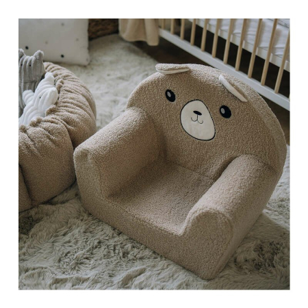 Fotoliu din burete, Bubaba, Cozy Teddy, pentru copii, 9 luni-5 ani, Brown [2]