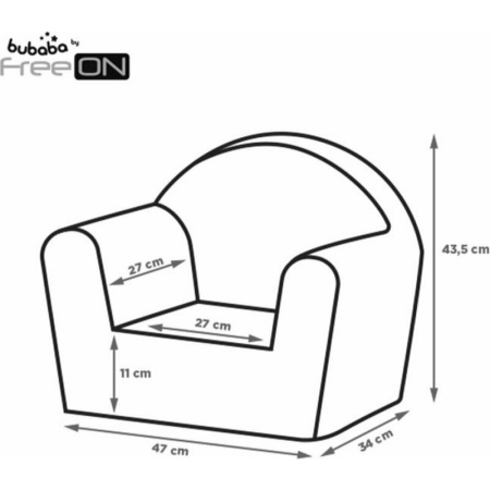 Fotoliu din burete, Bubaba, Cozy Teddy, pentru copii, 9 luni-5 ani, Brown [9]