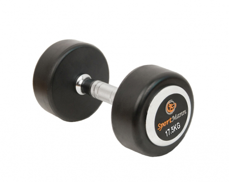 Bare - Discuri - Greutati - Gantera cauciucata DELUXE Sportmann 17.5kg
