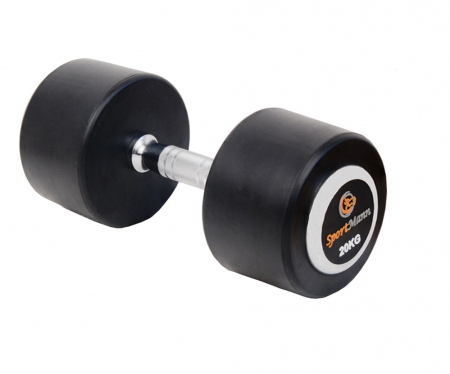 Bare - Discuri - Greutati - Gantera cauciucata DELUXE Sportmann 20kg