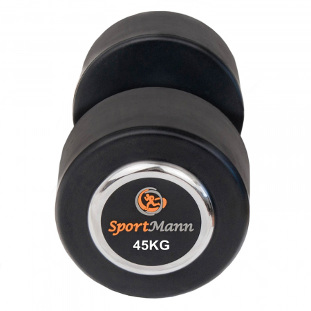 Gantera cauciucata Sportmann Deluxe 45 kg [1]