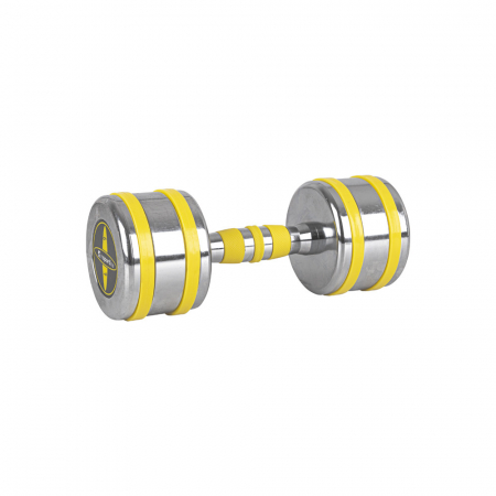 Bare - Discuri - Greutati - Gantera Cromata inSPORTline Yellsteel 9 kg