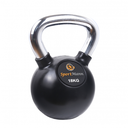 Bare - Discuri - Greutati - Gantera Kettlebell cauciucata 18 kg Sportmann