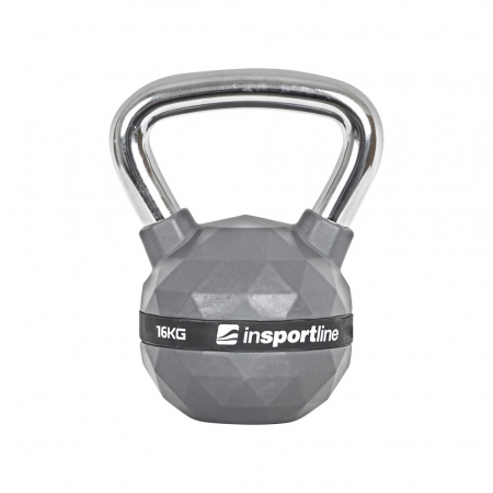 Bare - Discuri - Greutati - Gantera Kettlebell cauciucata inSPORTline PU 16 kg