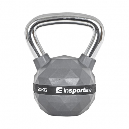 Bare - Discuri - Greutati - Gantera Kettlebell cauciucata inSPORTline PU 20 kg