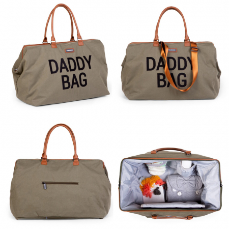 Geanta de infasat Childhome Daddy Bag Kaki [4]