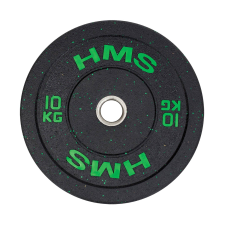 Bare - Discuri - Greutati - Greutate Bumper Plate 10 kg/51 mm HMS HTBR10-verde