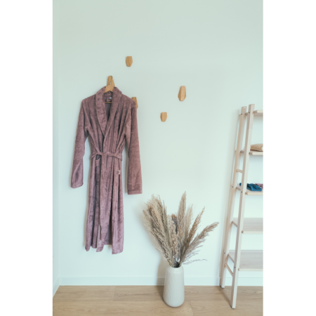 Baie - Halat de Baie Frotir din Bambus pentru Adulti S Mellow Mauve