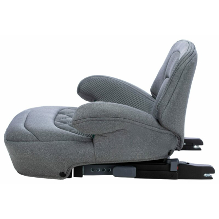 Inaltator auto, FreeOn, Cosmo Plus I-Size, cu isofix, cu spatar inaltat si cotiere, Potrivit pentru copiii intre 125 si 150 cm sau intre 25 si 36 Kg, gri [8]