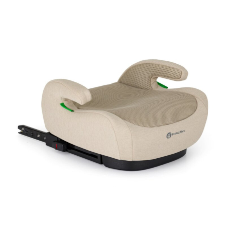 Scaune auto copii - Inaltator auto, Petite&Mars, Optimus Pro, I-size, 125- 150 cm, 22-36 kg, Cu isofix, Forma ergonomica, Husa detasabila, Bej