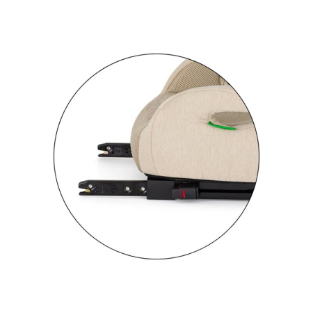 Inaltator auto, Petite&Mars, Optimus Pro, I-size, 125- 150 cm, 22-36 kg, Cu isofix, Forma ergonomica, Husa detasabila, Bej [12]