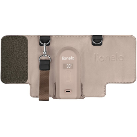 Incalzitor biberoane, Lionelo, ThermUp Go Evo, Portabil, Cu 5 niveluri de incalzire, Cu buton Safety Control, Mentinere caldura pana la 9h, Incarcare USB, Bej inchis [7]