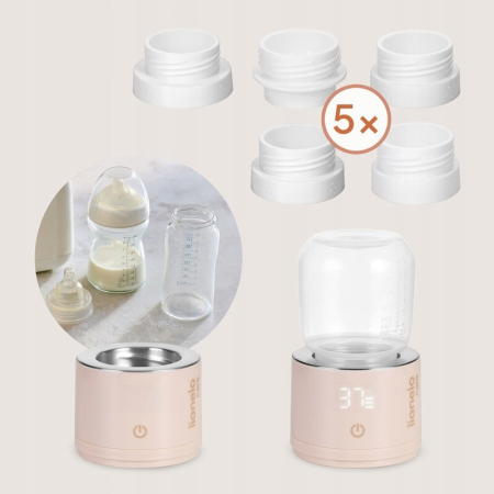 Incalzitor portabil, Lionelo, ThermUp Swift, Portabil, Incalzire in 3 minute, Mentinerea temperaturii, 60 W, USB-C, 4 setari de temperatura: 37-50°C, Recipient 180 ml inclus, Rose Gold [3]