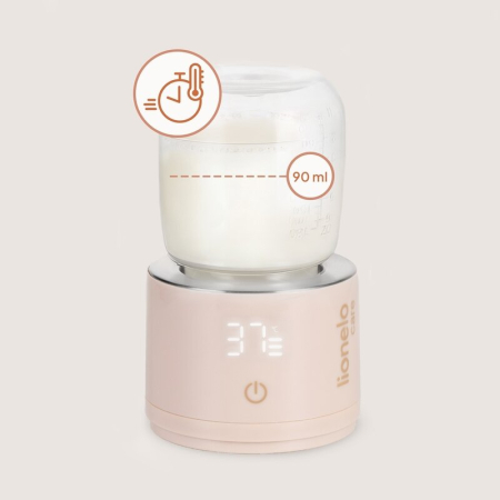 Incalzitor portabil, Lionelo, ThermUp Swift, Portabil, Incalzire in 3 minute, Mentinerea temperaturii, 60 W, USB-C, 4 setari de temperatura: 37-50°C, Recipient 180 ml inclus, Rose Gold [5]