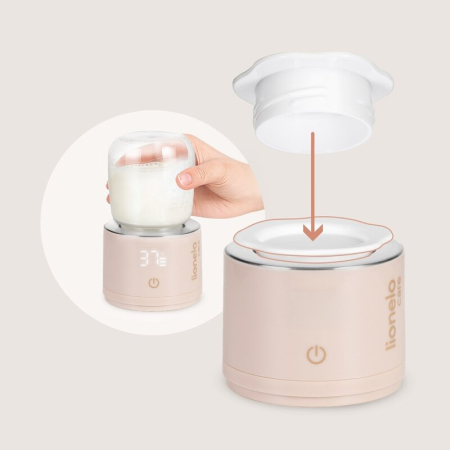 Incalzitor portabil, Lionelo, ThermUp Swift, Portabil, Incalzire in 3 minute, Mentinerea temperaturii, 60 W, USB-C, 4 setari de temperatura: 37-50°C, Recipient 180 ml inclus, Rose Gold [7]
