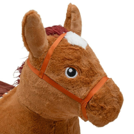 Jucarie gonflabila de plus cu sunete, Baby Mix, In forma de calut, Husa moale detasabila, cu pompa inclusa, Pana la 70 kg, 36 luni+ [3]