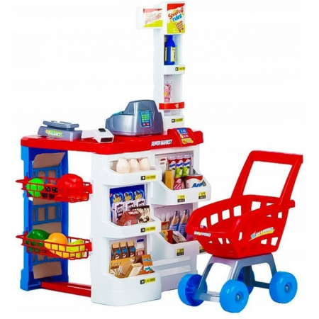 Bucatarii copii - Jucarie interactiva stand Supermarket Ecotoys HC238741