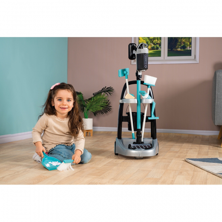 Jucarie Smoby Set curatenie cu troller si aspirator electronic Rowenta negru [8]