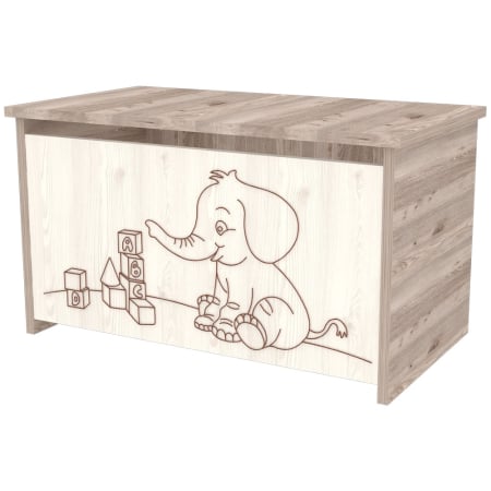 Dulap si cutii jucarii - Lada de depozitare Hubners Sofia crem nisip