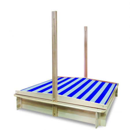 Articole de plaja - Lada de nisip cu acoperis Free2Play 120 X 120 X 120 cm Natural