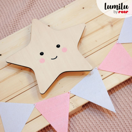 Lampa de veghe de perete, cu led, lumina reglabila si oprire cronometrata, forma stea, Lumilu Silhouette Star, Reer 52177 [3]