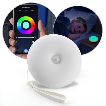 Lampa de veghe inteligenta cu senzor de miscare, comunicare wireless cu smartphone, temporizator, Reer NightGuide SmartLight 52460 [7]