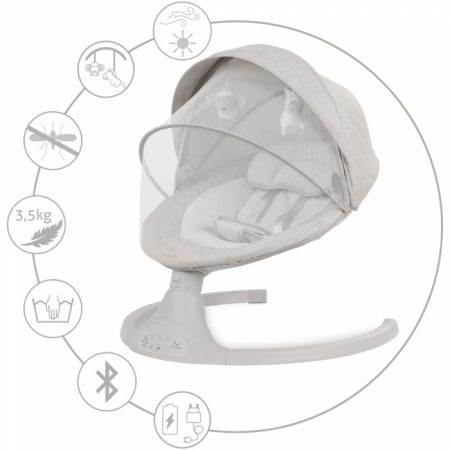 Leagan electric 2 in 1 Kidwell Luxi - Light Melange [5]