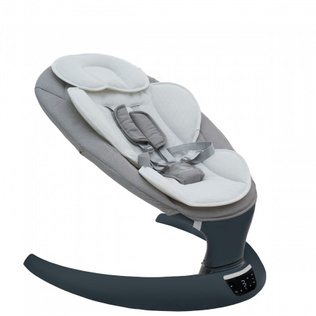 Leagan electric multifunctional pentru bebelusi AppeKids - I-Size - Powder Grey [5]