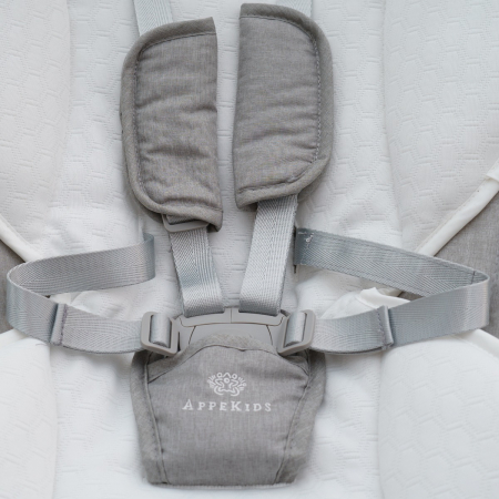 Leagan electric multifunctional pentru bebelusi AppeKids - I-Size - Powder Grey [3]