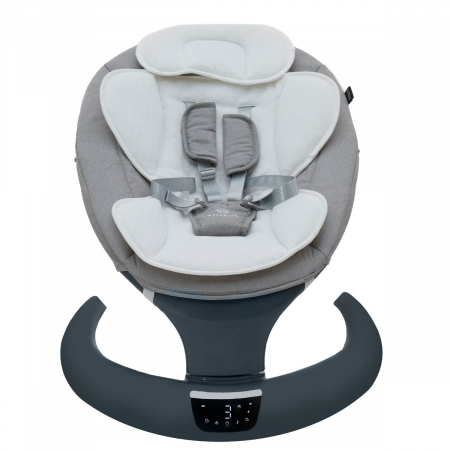 Leagan electric multifunctional pentru bebelusi AppeKids - I-Size - Powder Grey [4]