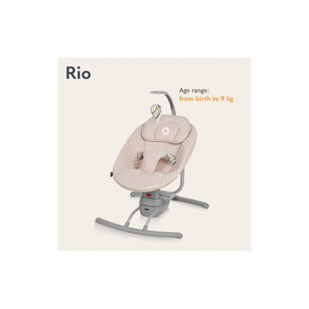 Leagan Lionelo Rio electric cu 3 viteze de leganare, melodii si telecomanda [10]