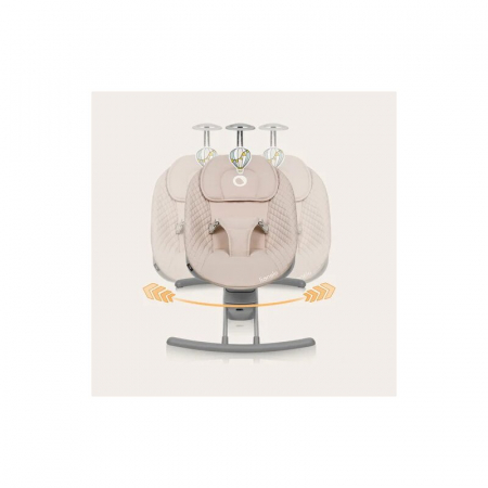 Leagan Lionelo Rio electric cu 3 viteze de leganare, melodii si telecomanda [8]