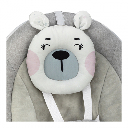 Leagan pentru bebelusi MoMi LISS Bear Pink 5 viteze de balansare [5]