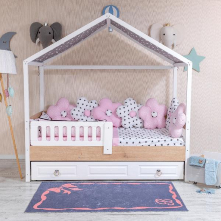 Lenjerii patut 120 x 60 cm - Lenjerie MyKids Montessori 9 Piese PS112 95x195 cm