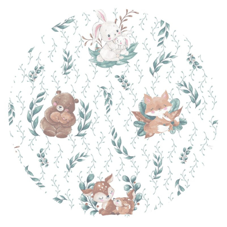 Lenjerie patut cu 3 piese, MimiNu, cu cearceaf 120x60 cm, din bumbac, cu paturica si pernuta, Lulu Natural [2]